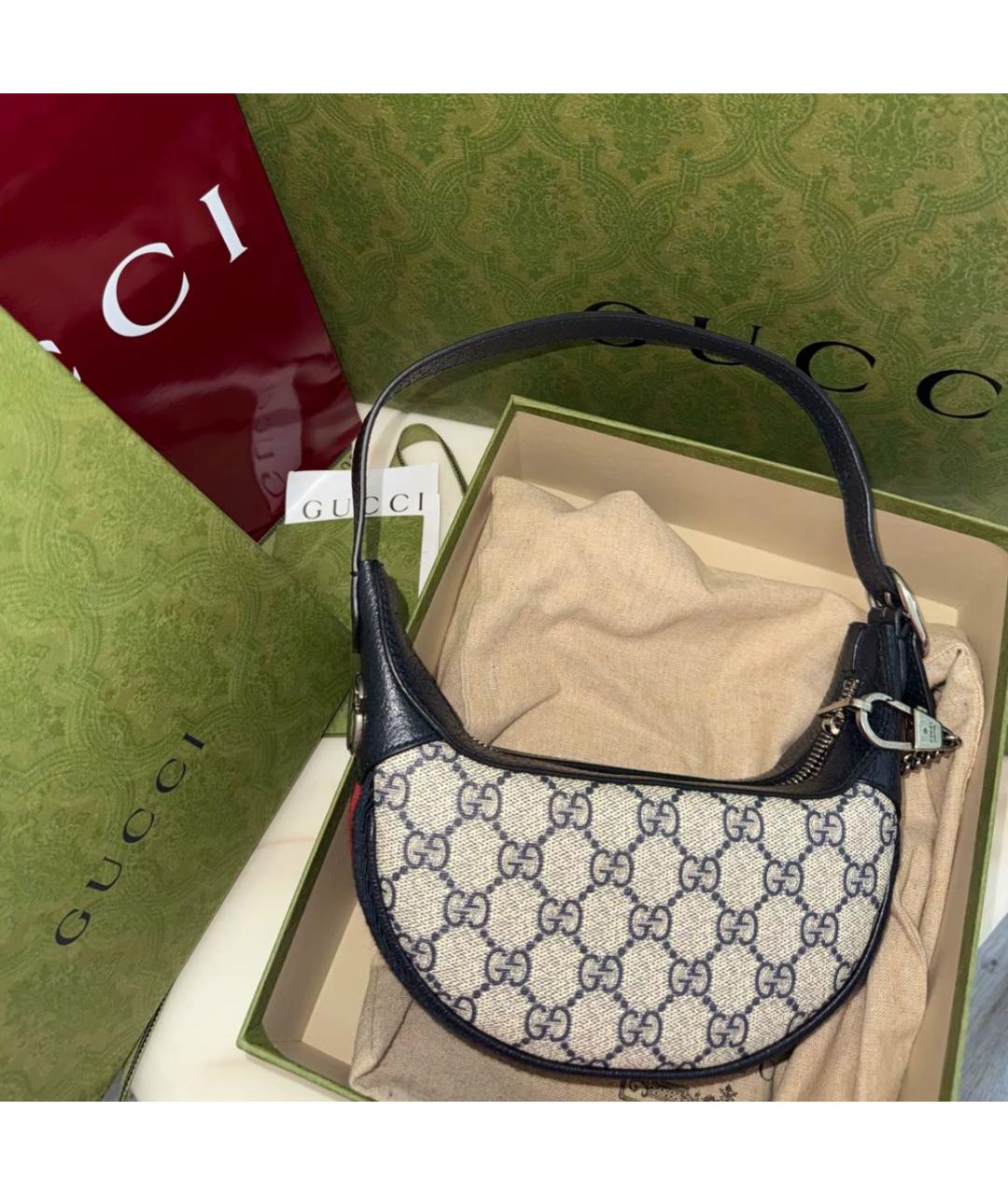 GUCCI Черная сумка через плечо, фото 5