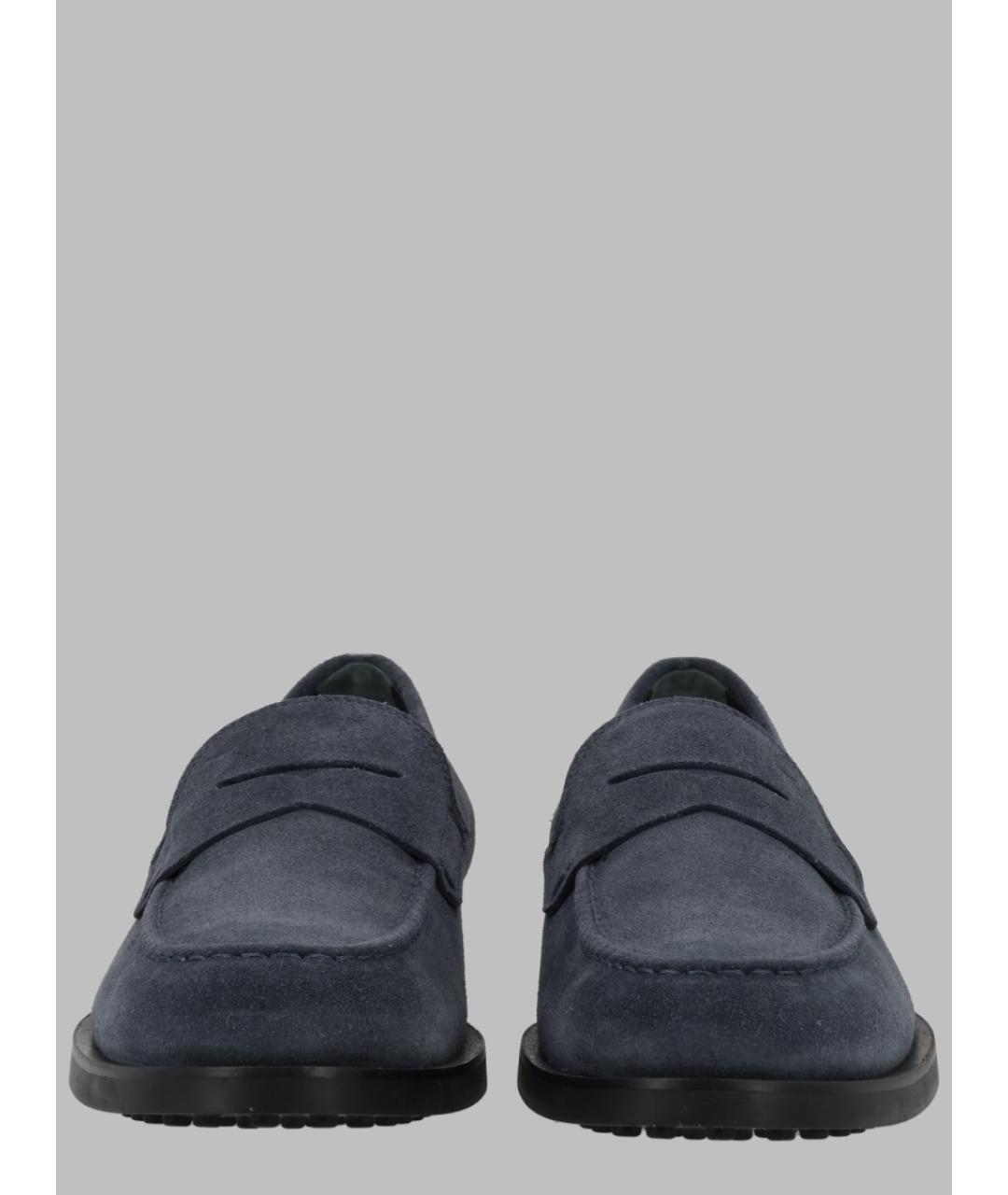 TOD'S Синие замшевые лоферы, фото 2