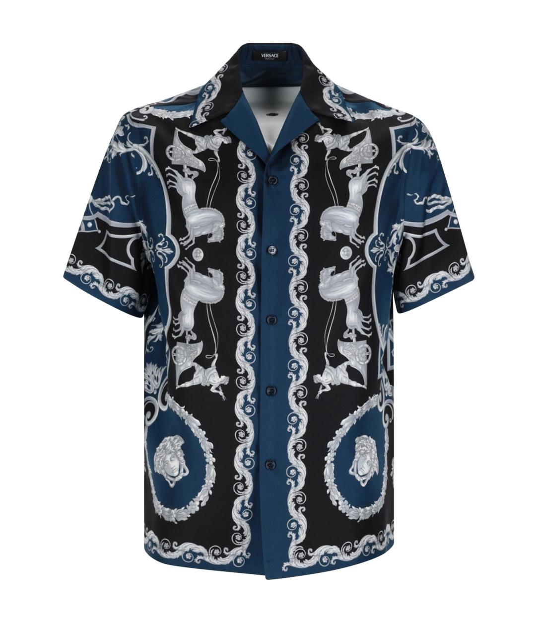 VERSACE Мульти шелковая кэжуал рубашка, фото 1