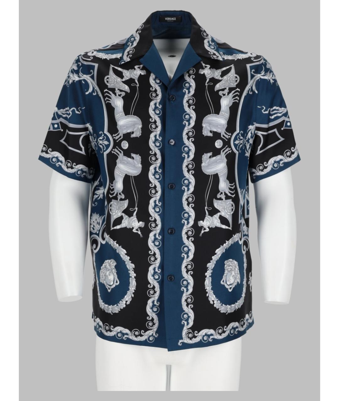 VERSACE Мульти шелковая кэжуал рубашка, фото 3
