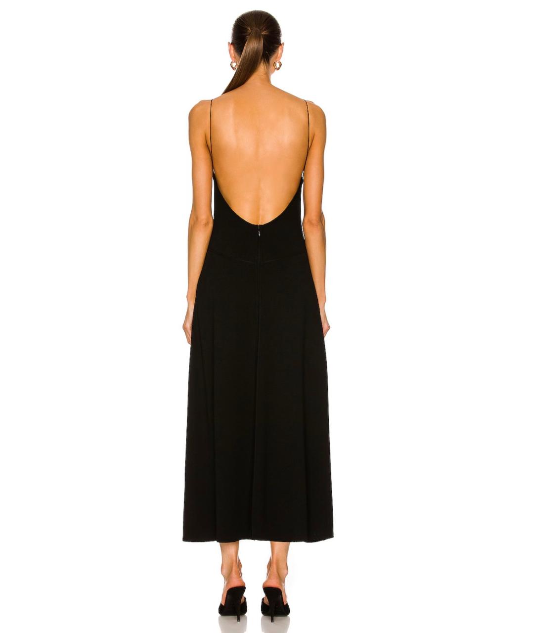 SAINT LAURENT Черное шерстяное коктейльное платье, фото 4