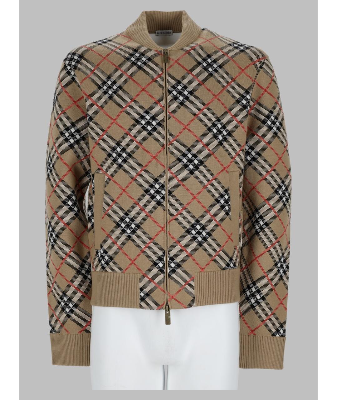 BURBERRY Бежевый шерстяной кардиган, фото 3