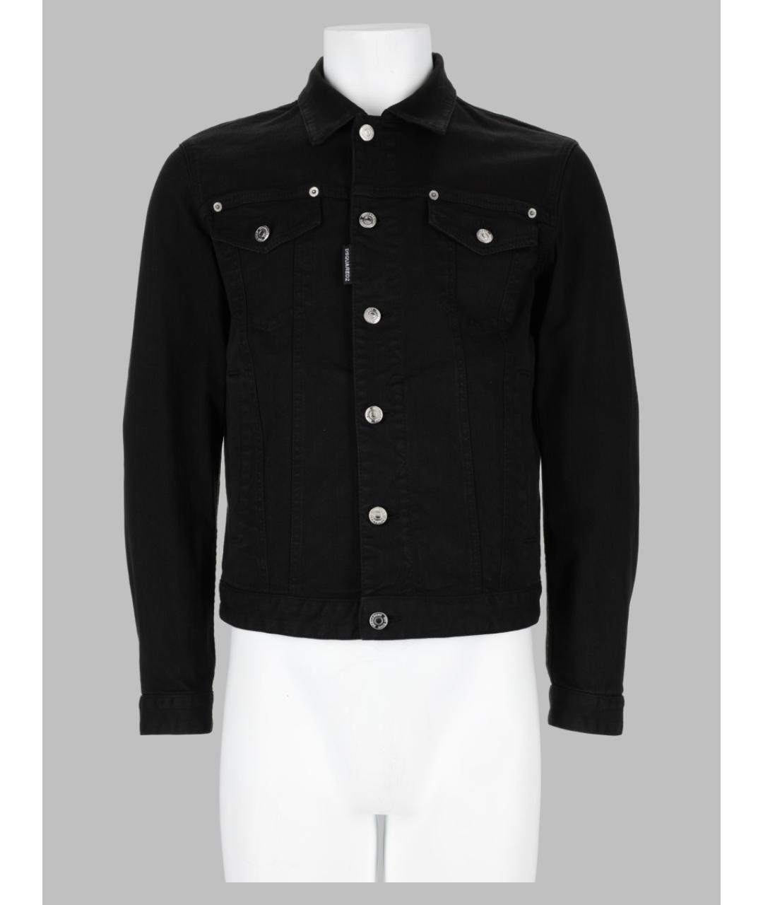 DSQUARED2 Черная хлопковая куртка, фото 3