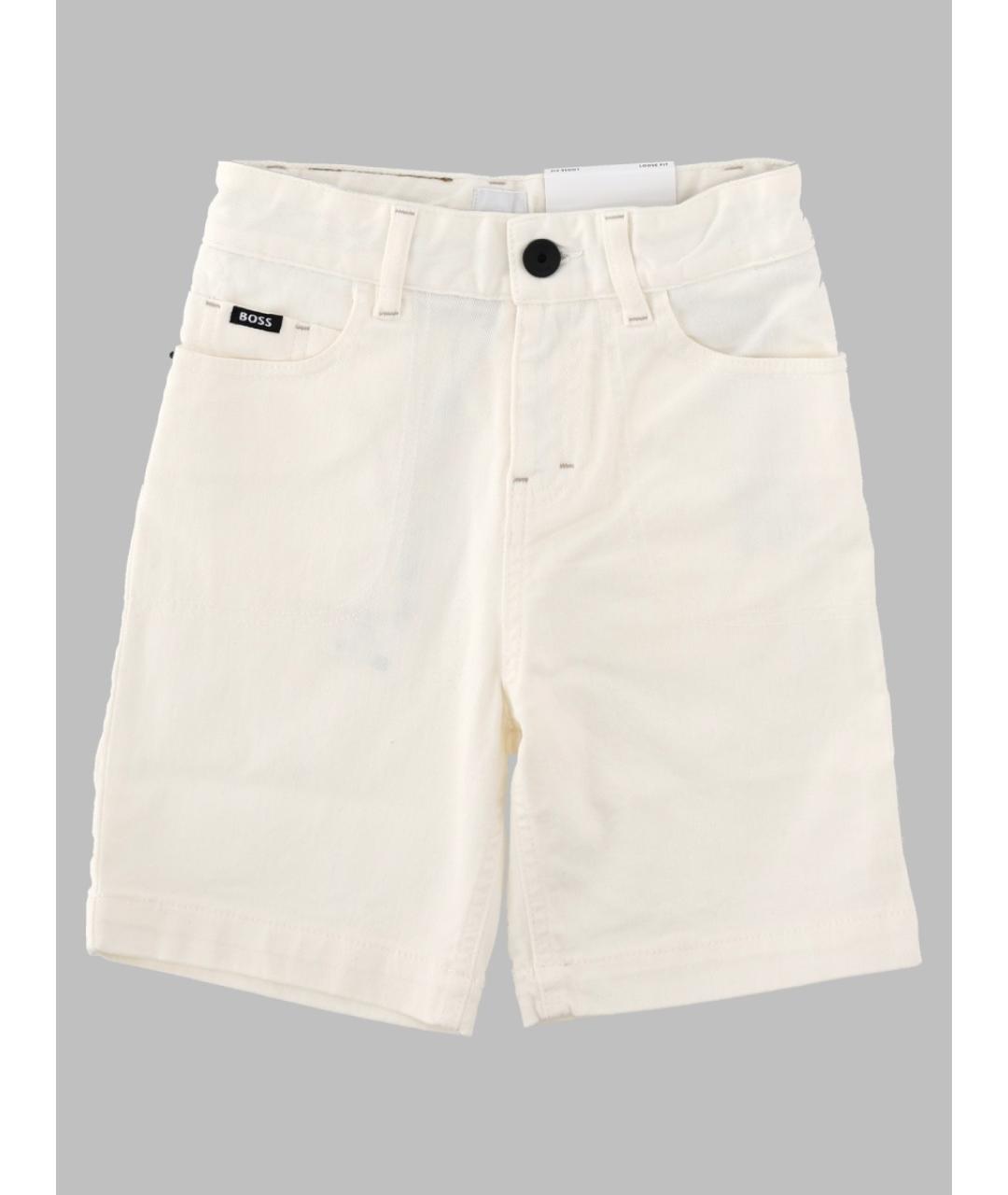 HUGO BOSS Белые хлопковые брюки и шорты, фото 3