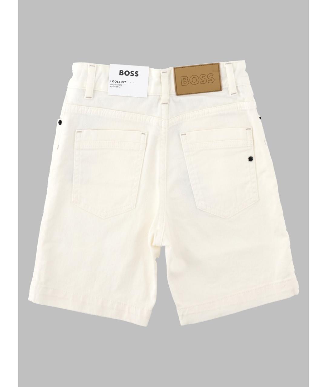 HUGO BOSS Белые хлопковые брюки и шорты, фото 2
