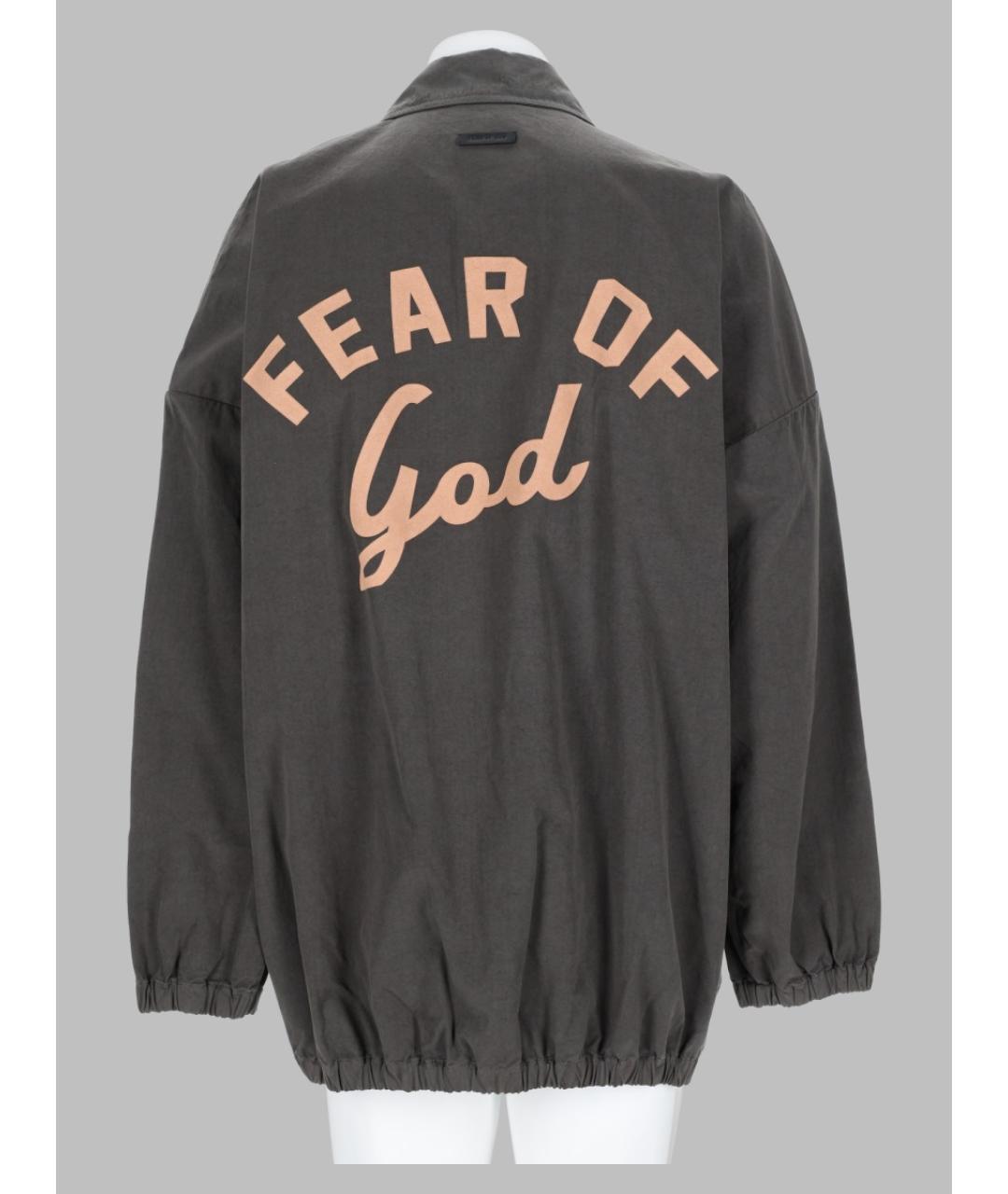 FEAR OF GOD Серая хлопковая куртка, фото 2