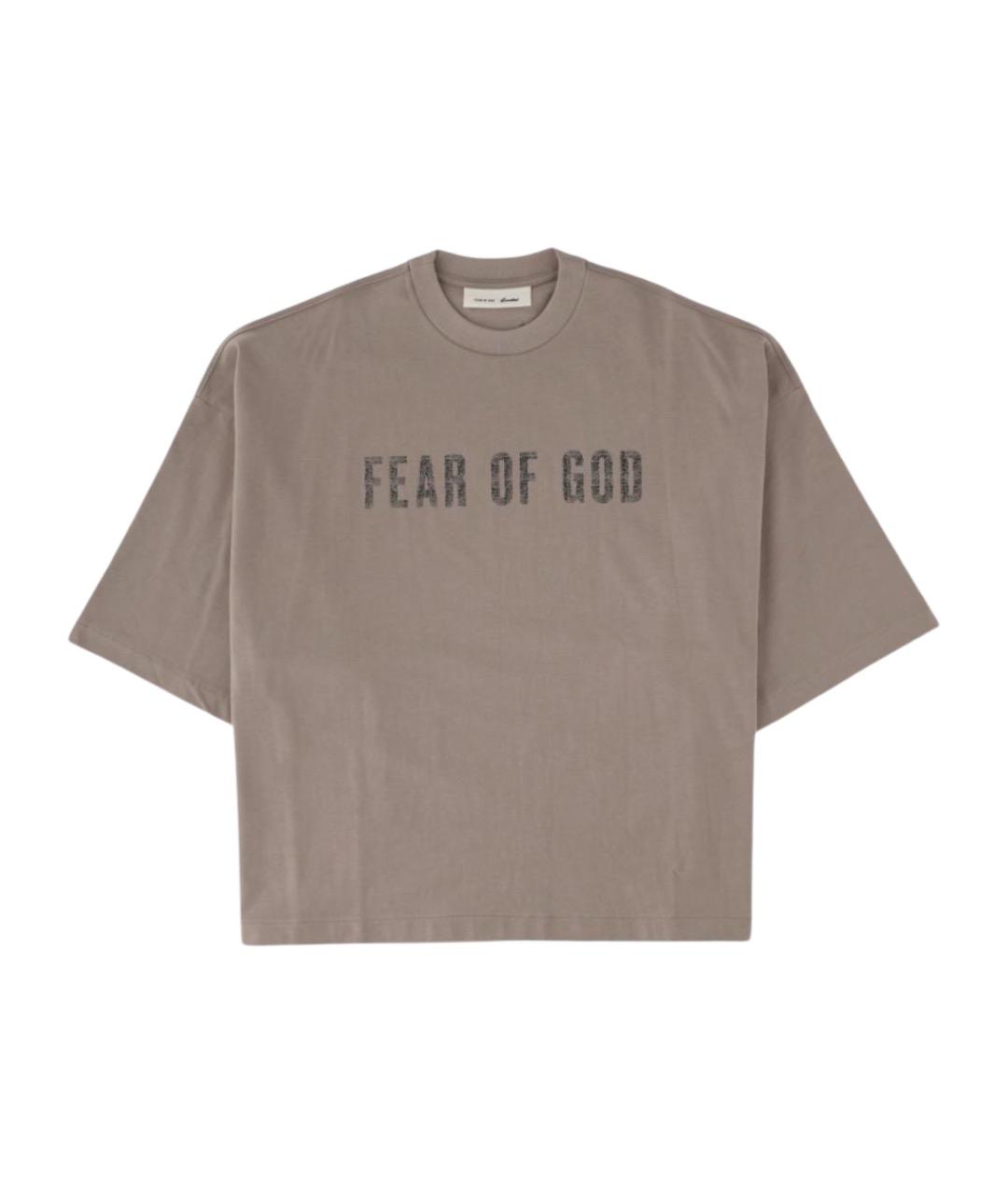 FEAR OF GOD ESSENTIALS Серая хлопковая футболка, фото 1