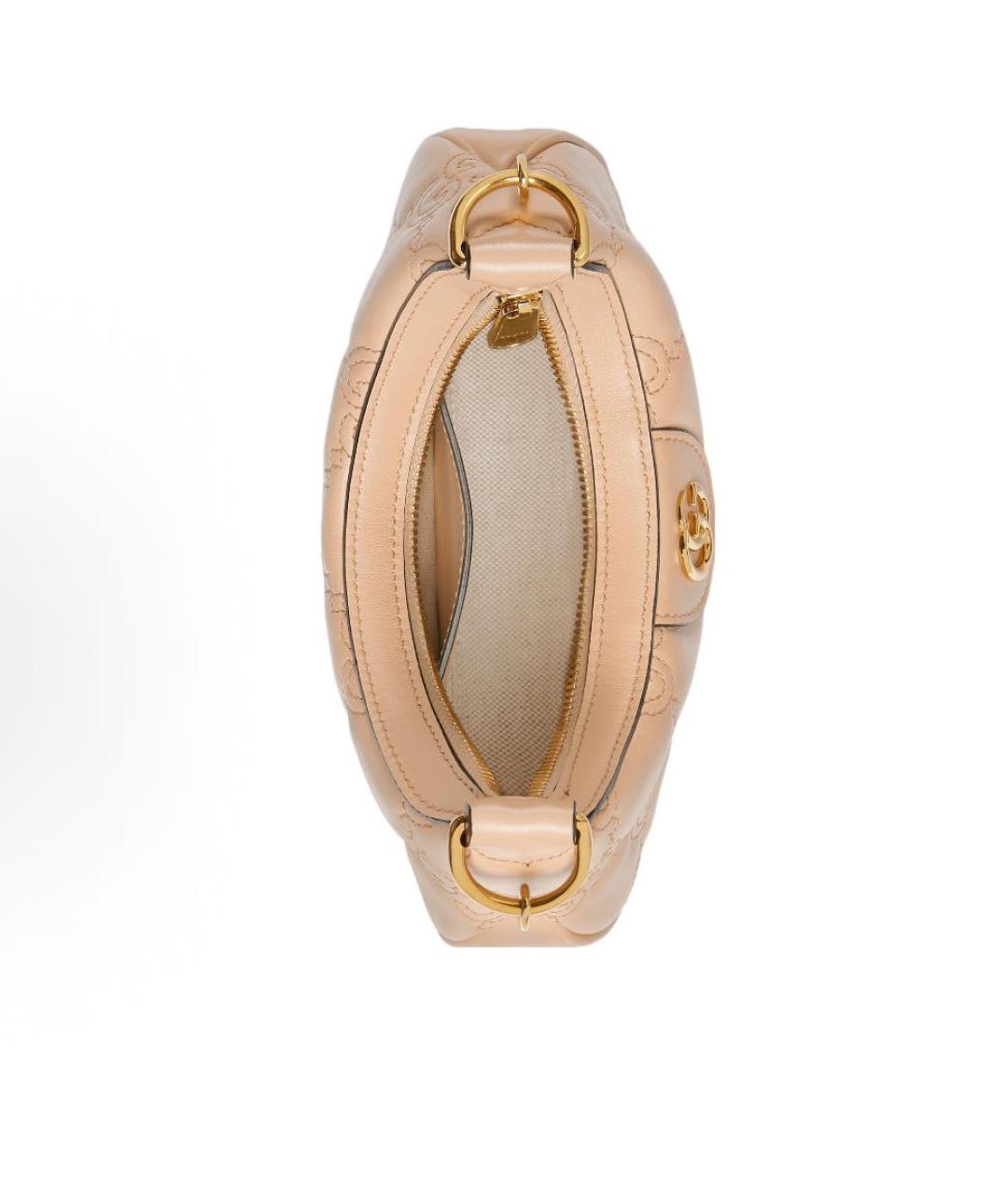 GUCCI Розовая кожаная сумка через плечо, фото 4