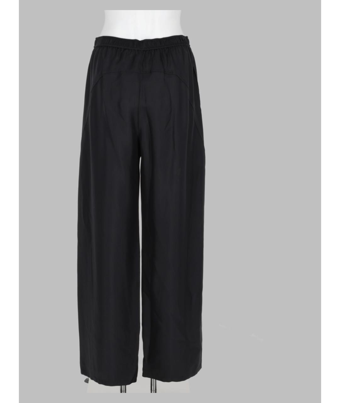 ALEXANDER WANG Черные шелковые прямые брюки, фото 2