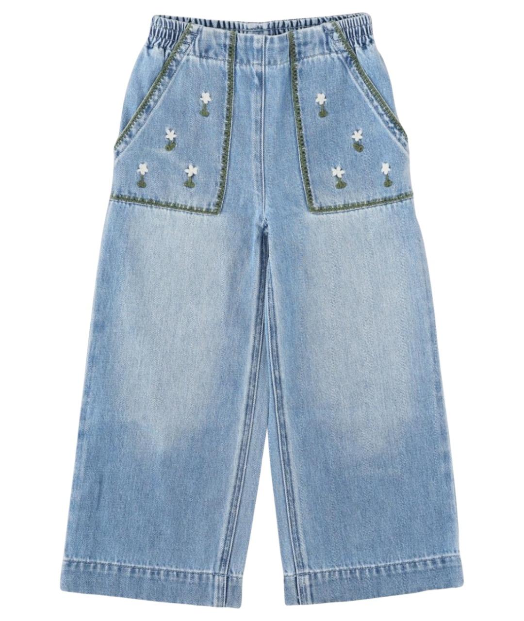 STELLA MCCARTNEY Голубые хлопковые детские джинсы, фото 1