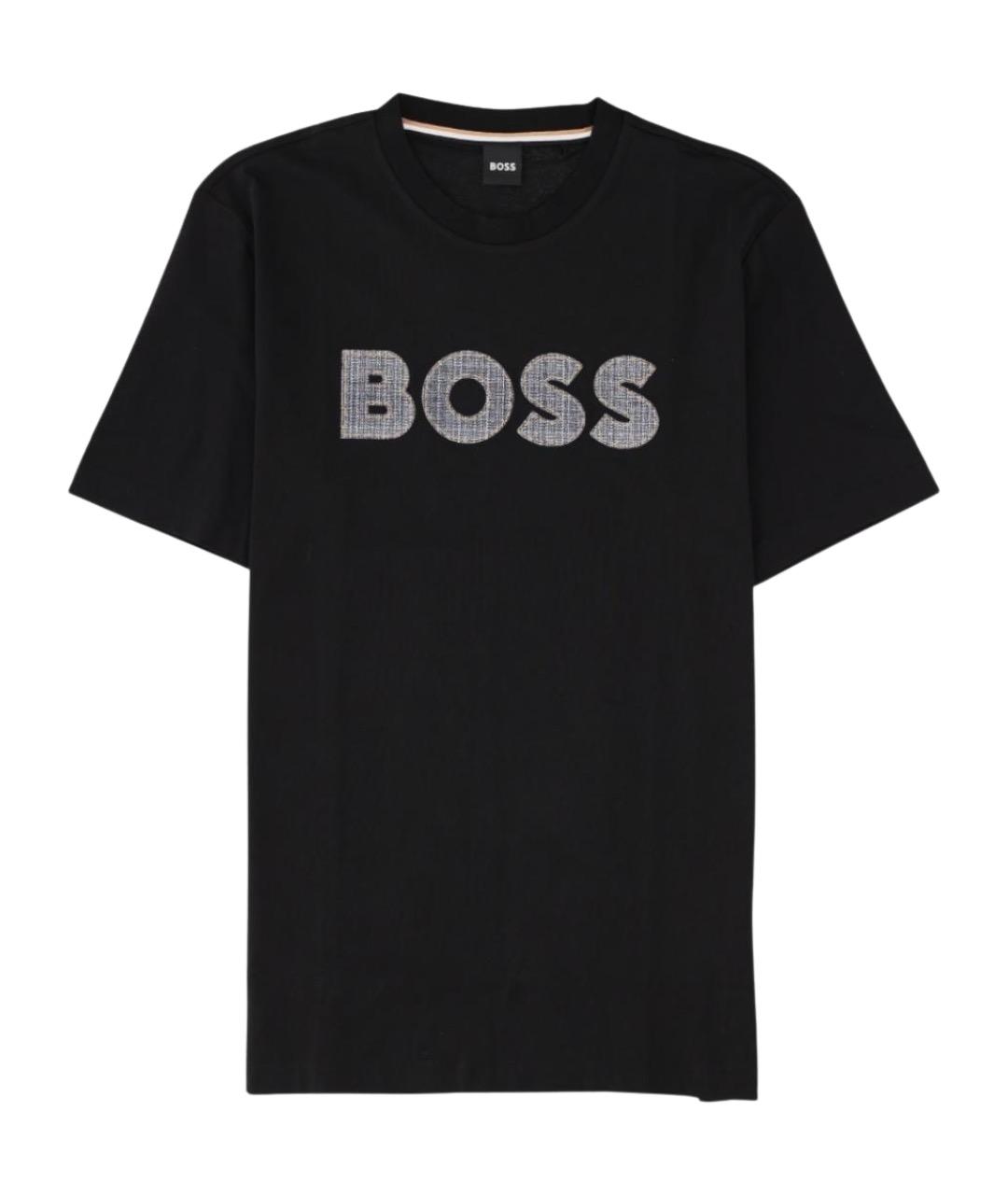 HUGO BOSS Черная хлопковая футболка, фото 1
