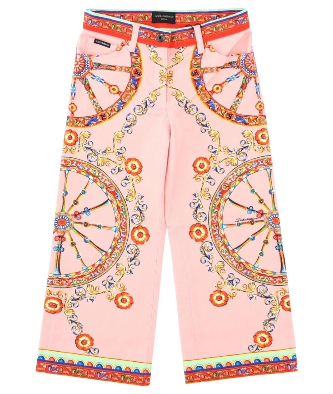DOLCE&GABBANA Мульти хлопковые брюки и шорты, фото 1