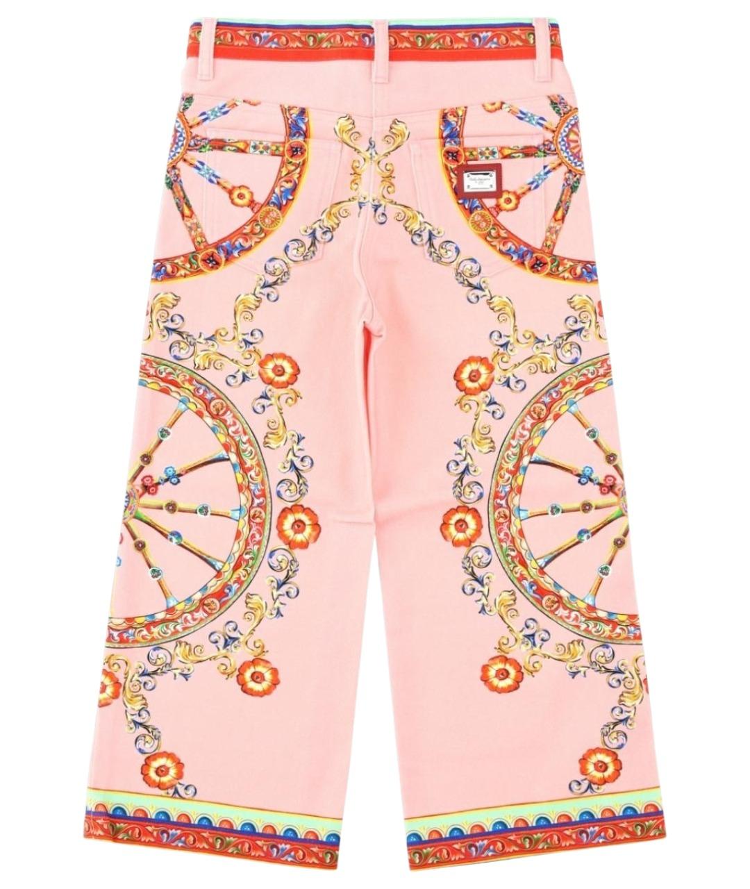 DOLCE&GABBANA Мульти хлопковые брюки и шорты, фото 2