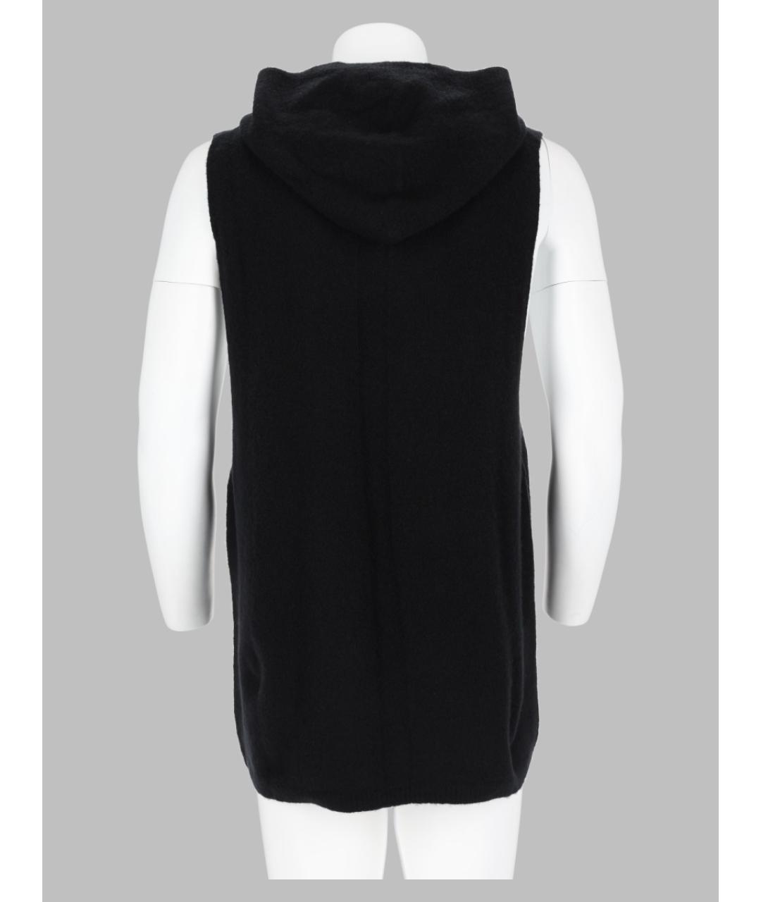 RICK OWENS Черная кашемировая жилетка, фото 2