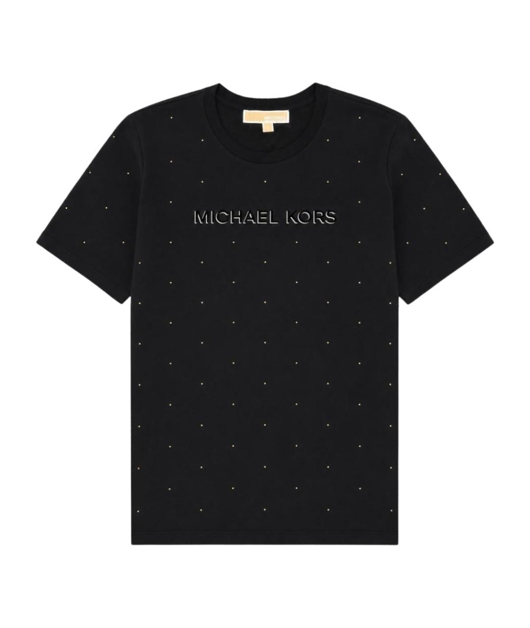 MICHAEL KORS Черная хлопковая футболка, фото 1