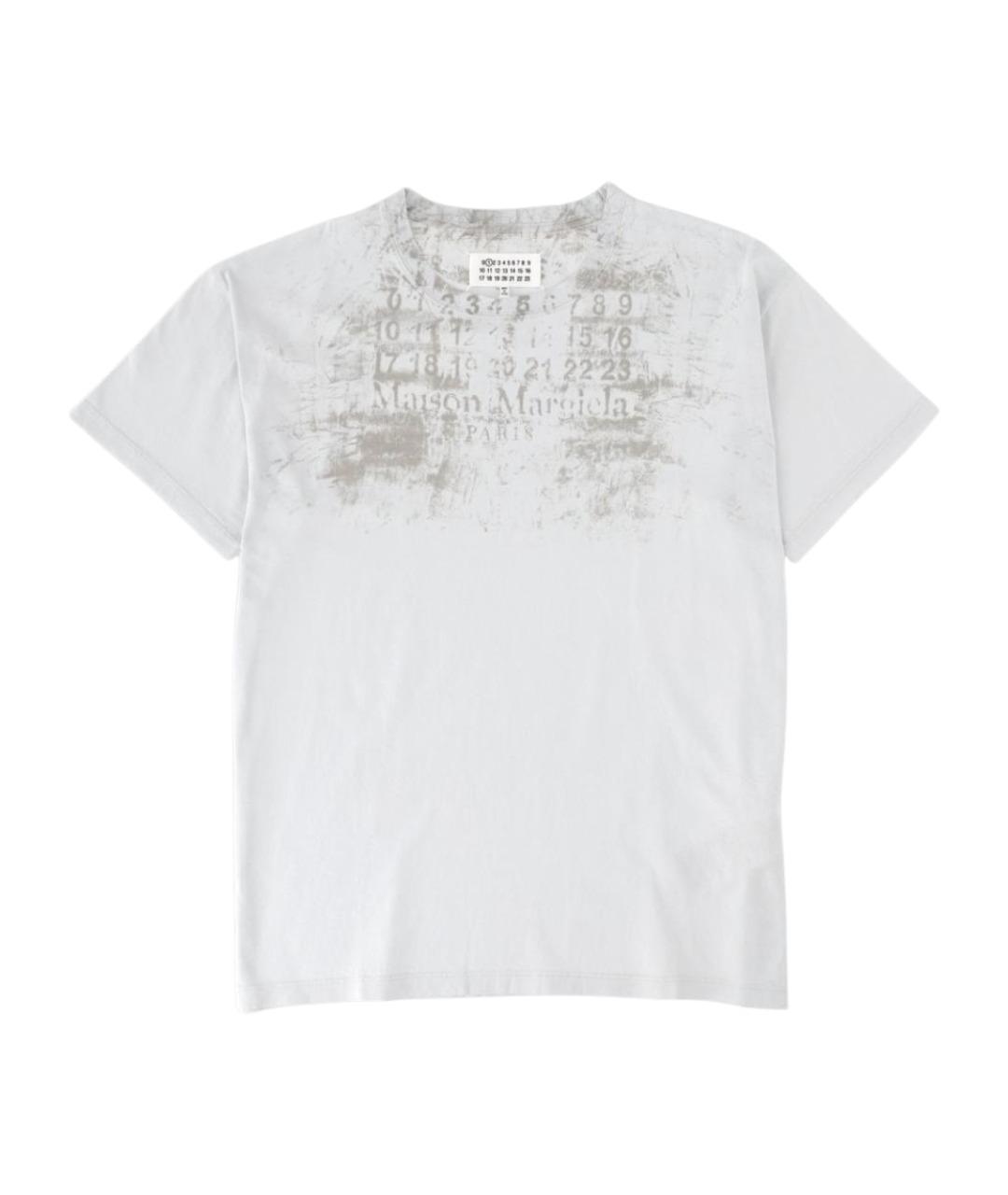 MAISON MARGIELA Белая хлопковая футболка, фото 1