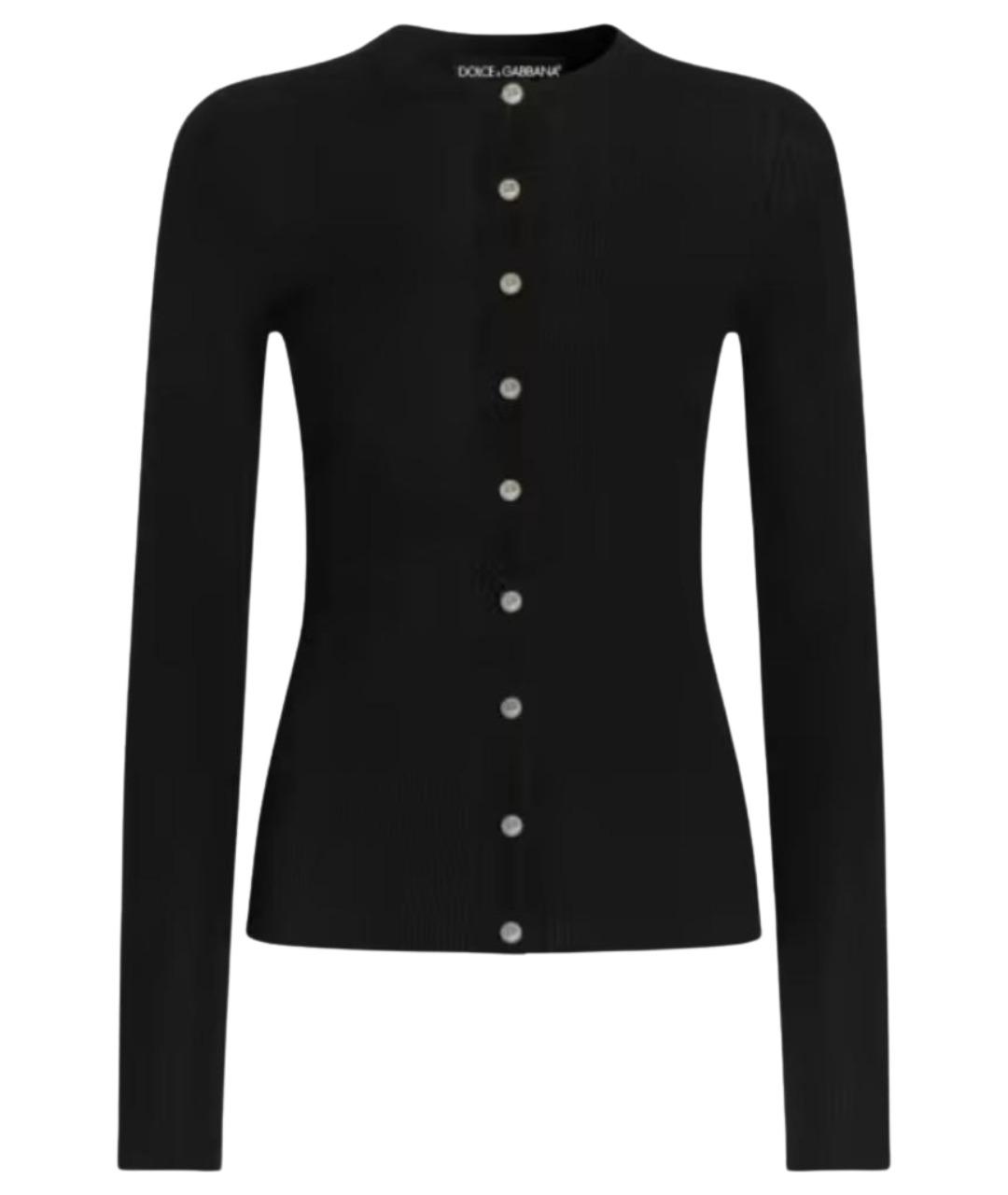DOLCE&GABBANA Черный кашемировый кардиган, фото 1