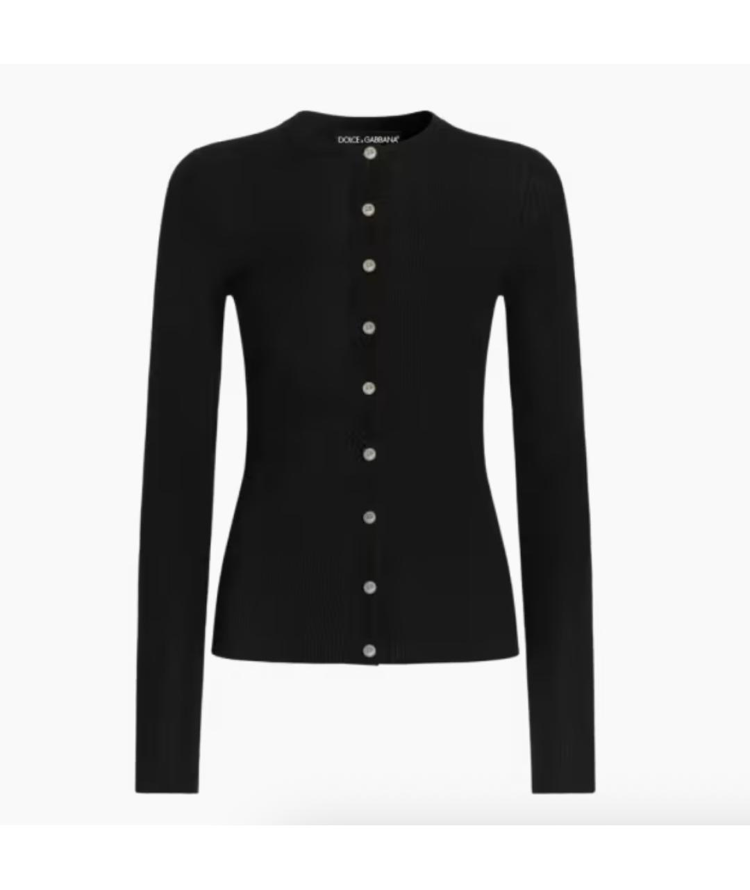 DOLCE&GABBANA Черный кашемировый кардиган, фото 4