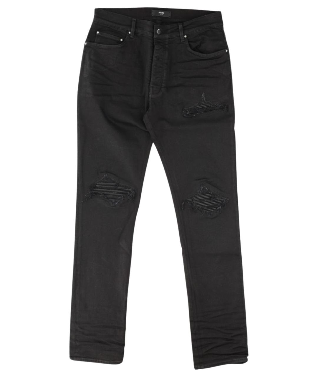 AMIRI Черные хлопковые прямые джинсы, фото 1