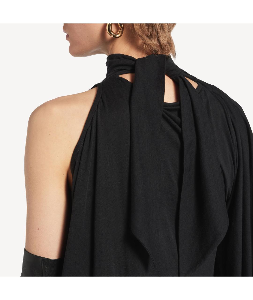 BALENCIAGA Черное хлопковое повседневное платье, фото 6