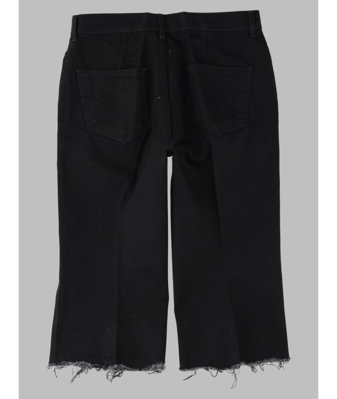RICK OWENS Черные хлопковые шорты, фото 2