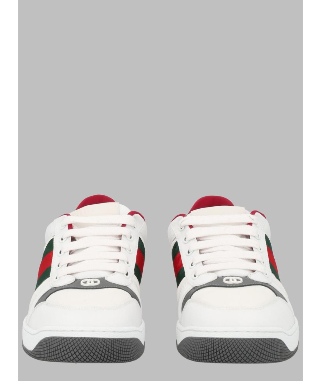GUCCI Белые низкие кроссовки / кеды, фото 2