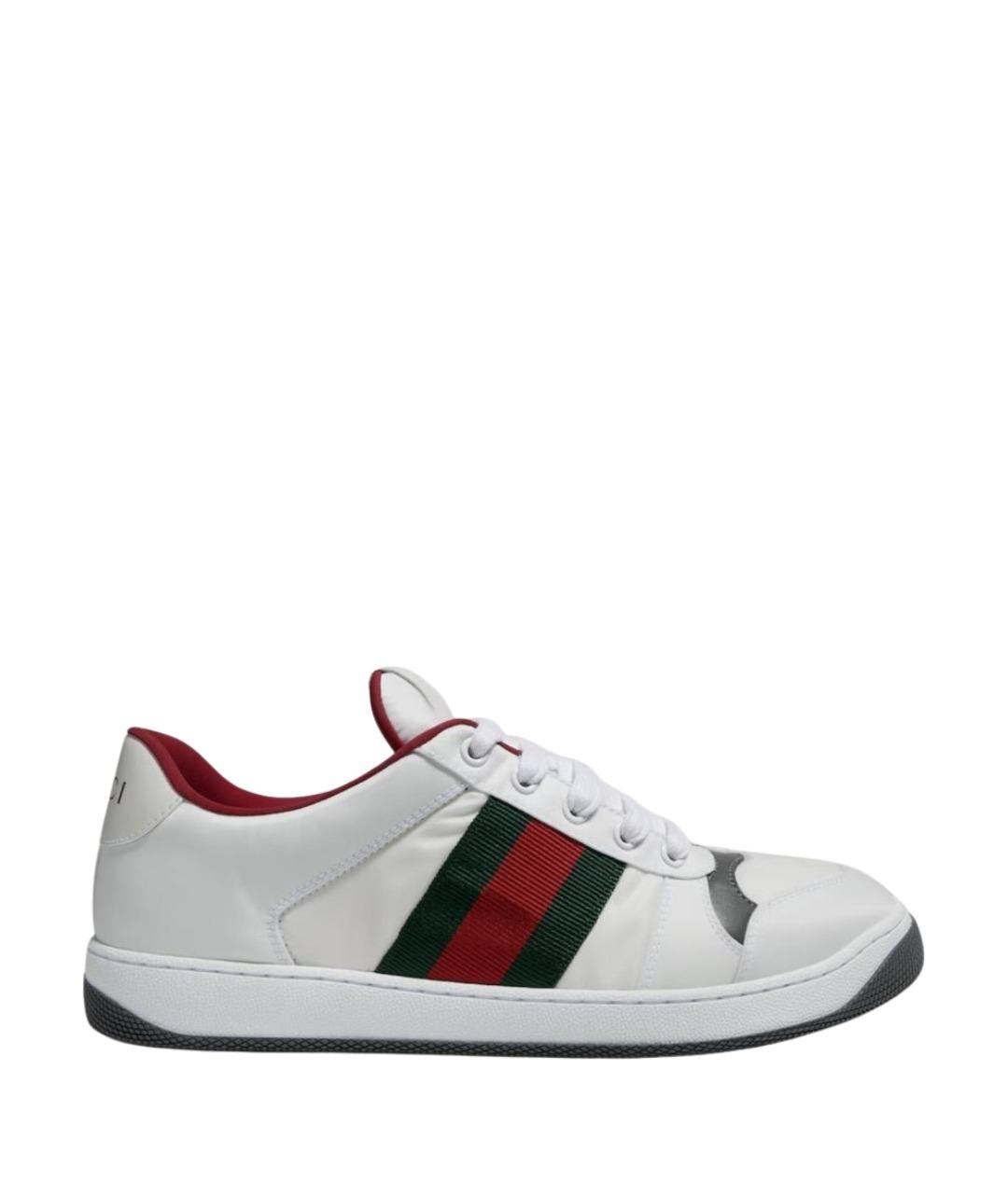 GUCCI Белые низкие кроссовки / кеды, фото 1