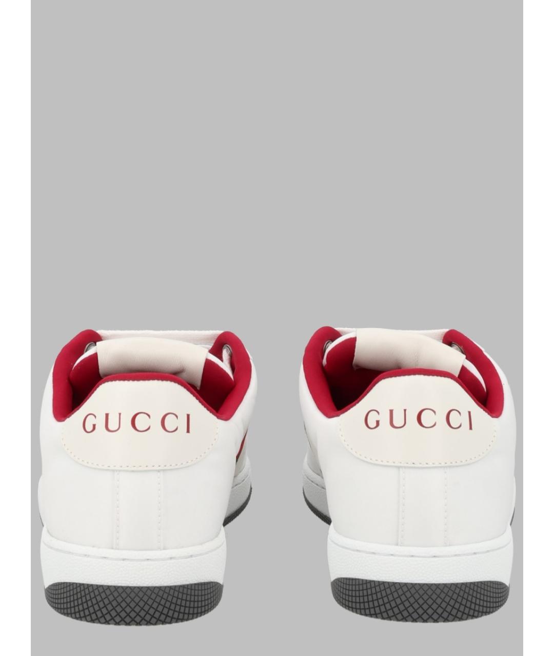 GUCCI Белые низкие кроссовки / кеды, фото 3