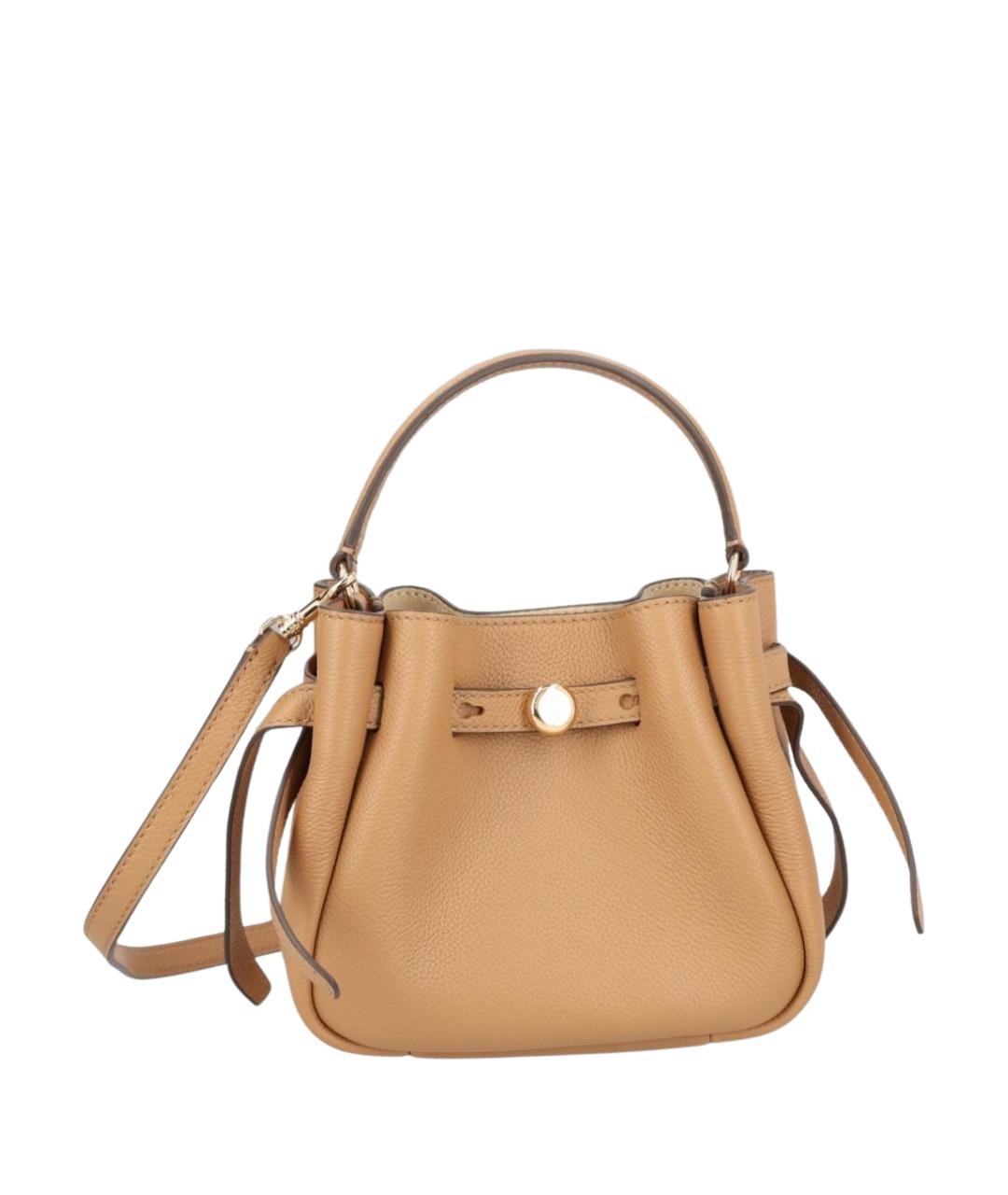 TORY BURCH Бежевая кожаная сумка тоут, фото 1