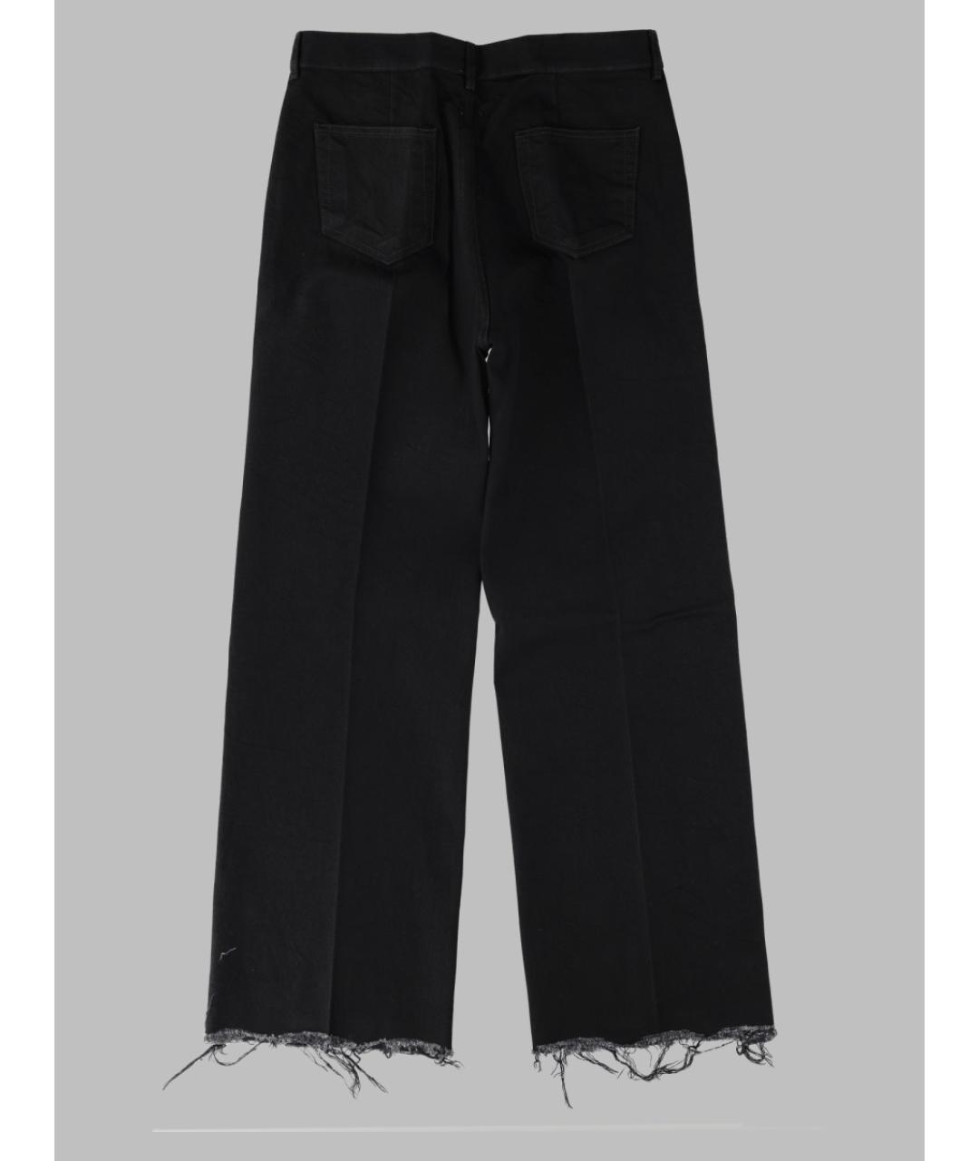 RICK OWENS Черные хлопковые прямые джинсы, фото 2