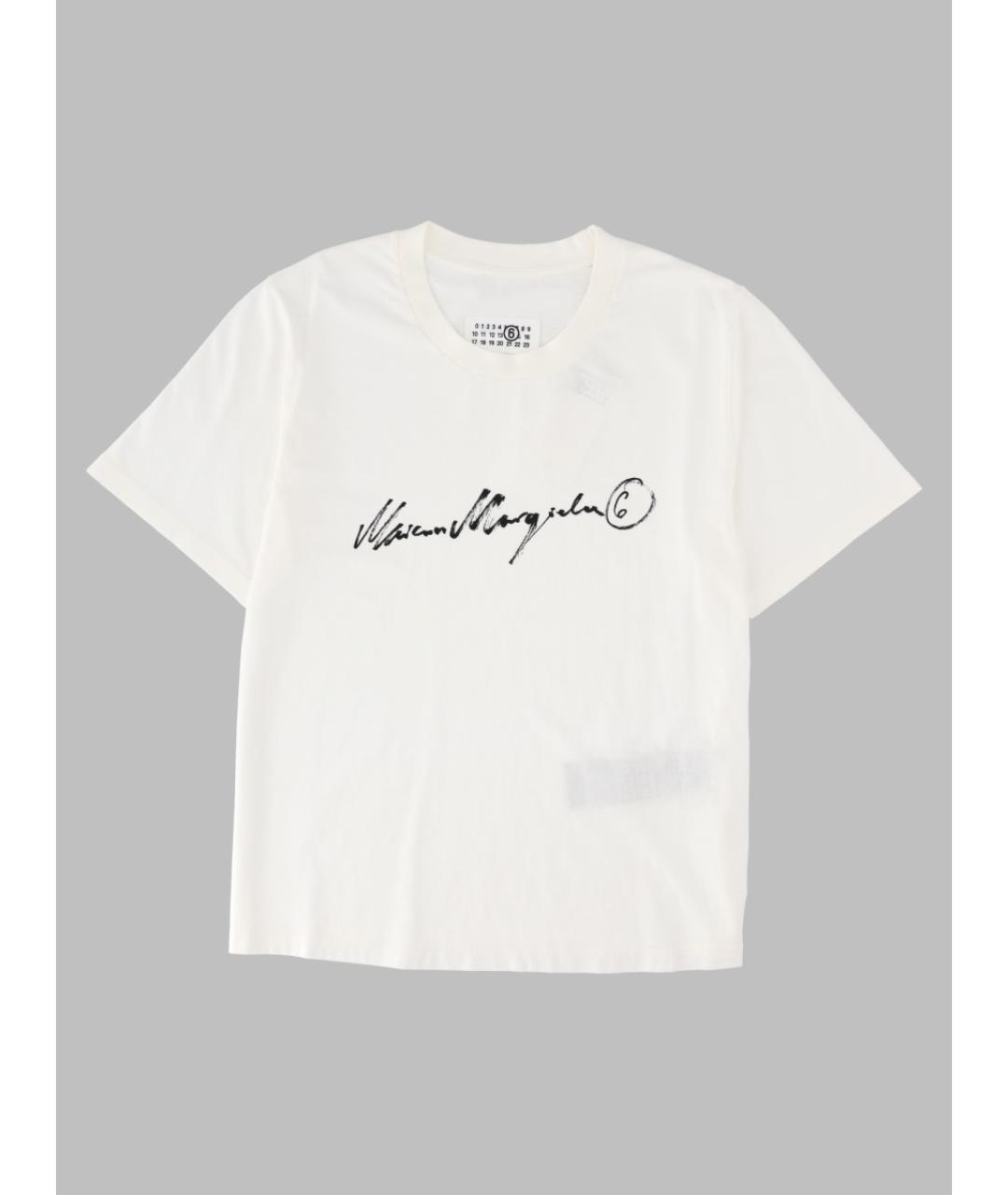 MM6 MAISON MARGIELA Белая футболка, фото 3