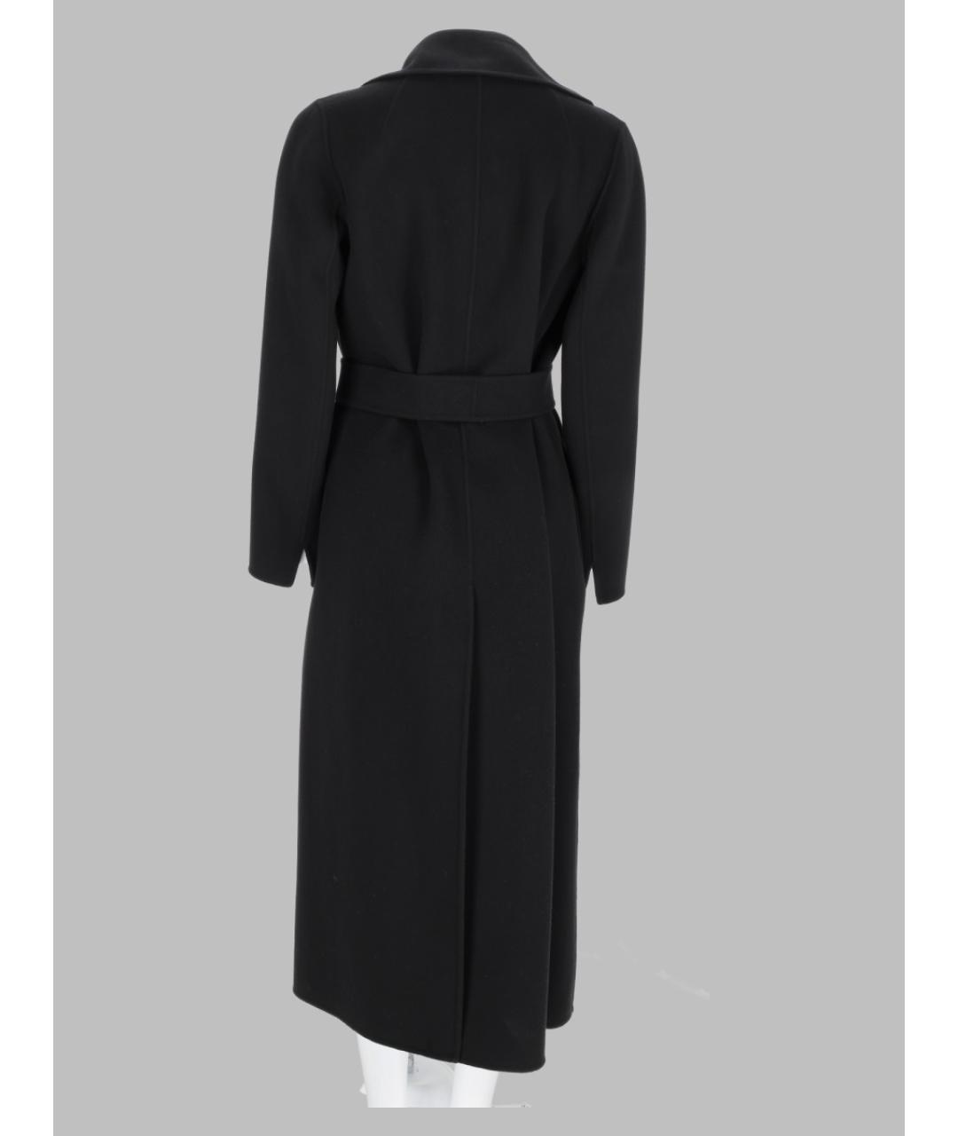 'S MAX MARA Черное шерстяное пальто, фото 2