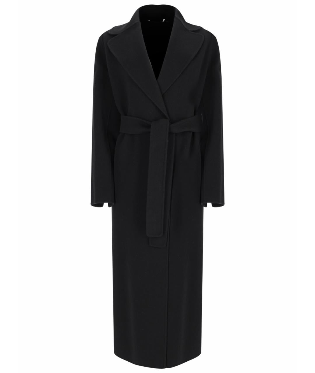 'S MAX MARA Черное шерстяное пальто, фото 1