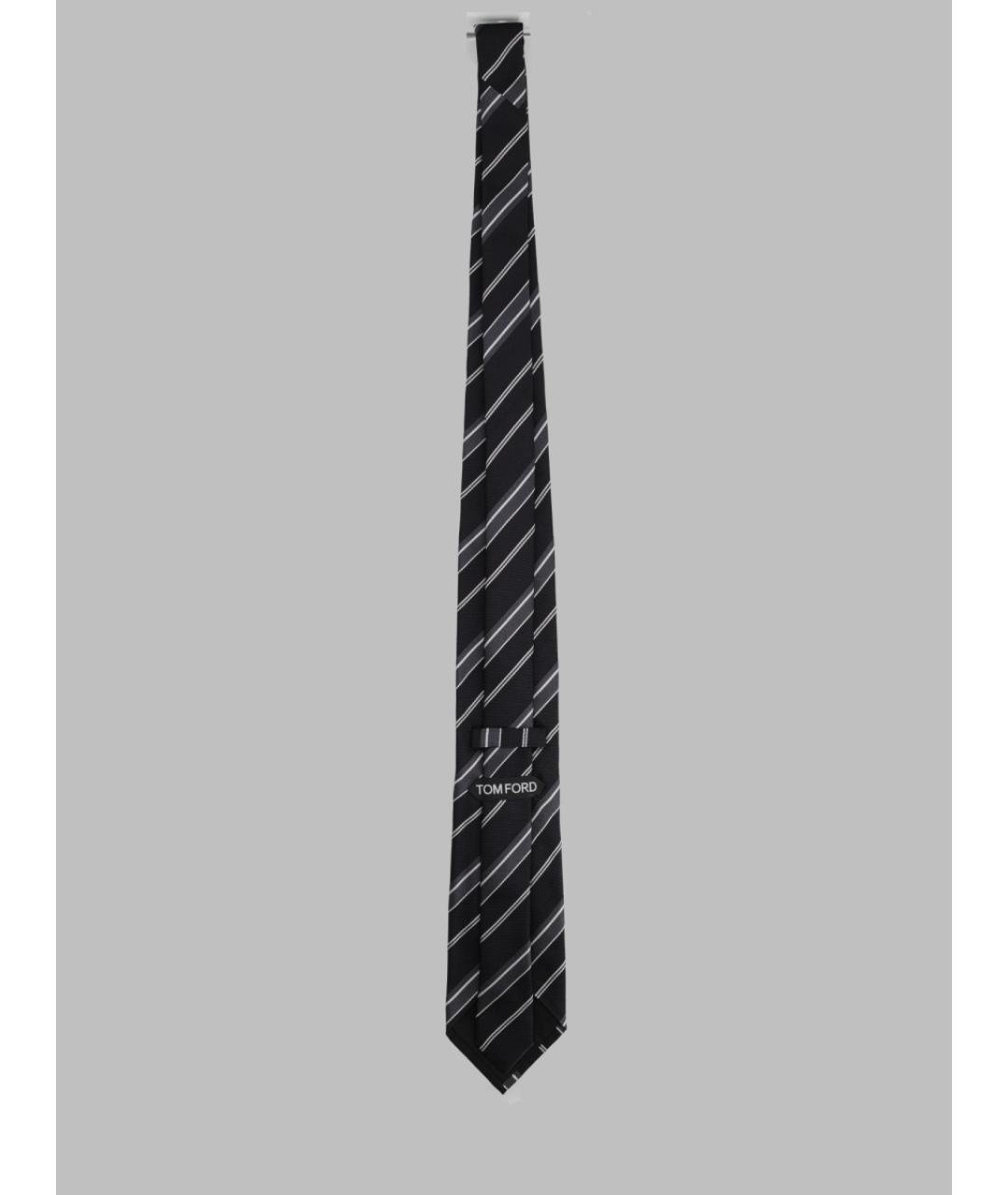 TOM FORD Черный шелковый галстук, фото 2