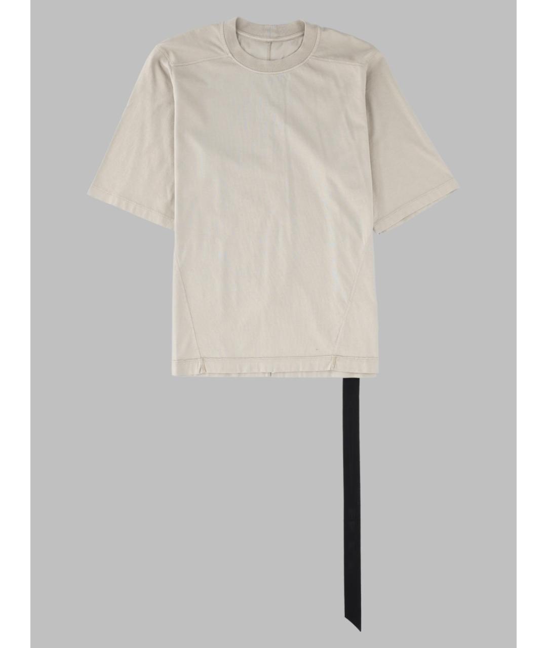 RICK OWENS DRKSHDW Серая хлопковая футболка, фото 3