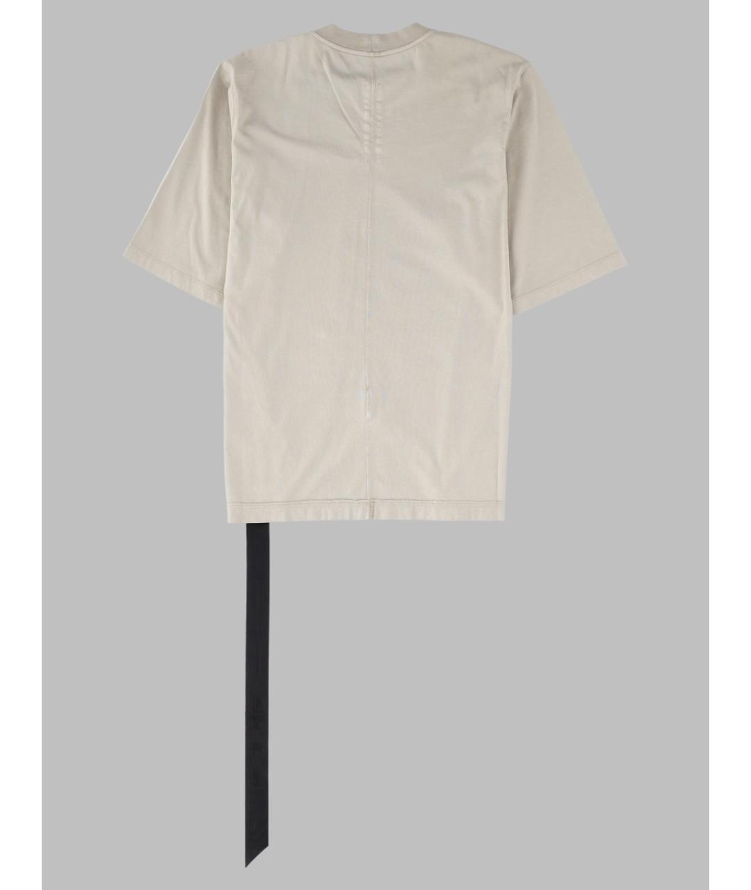 RICK OWENS DRKSHDW Серая хлопковая футболка, фото 2