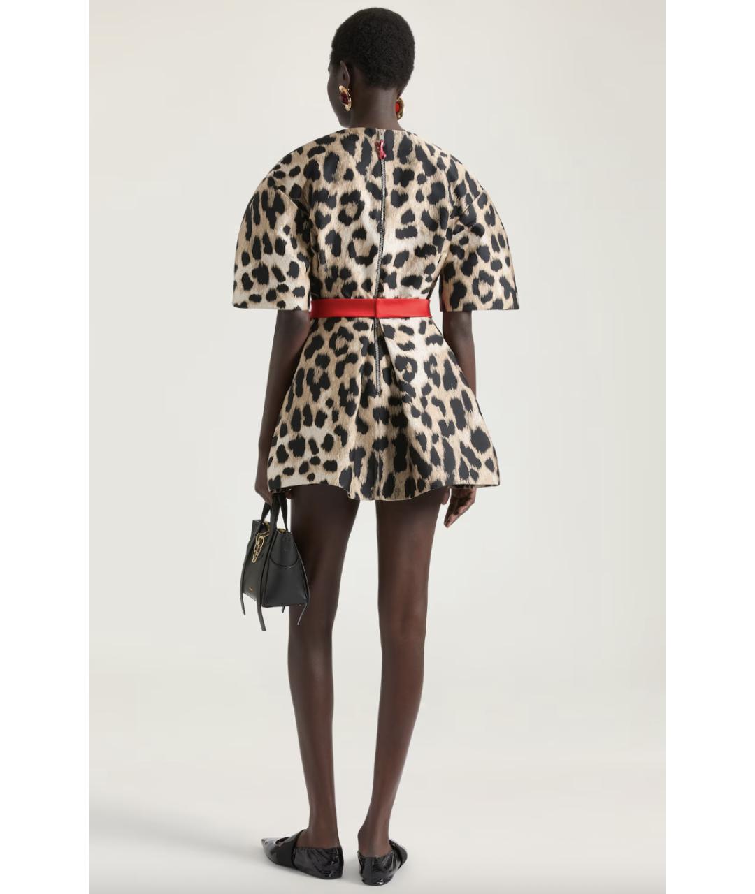 GIVENCHY Мульти полиэстеровое коктейльное платье, фото 3