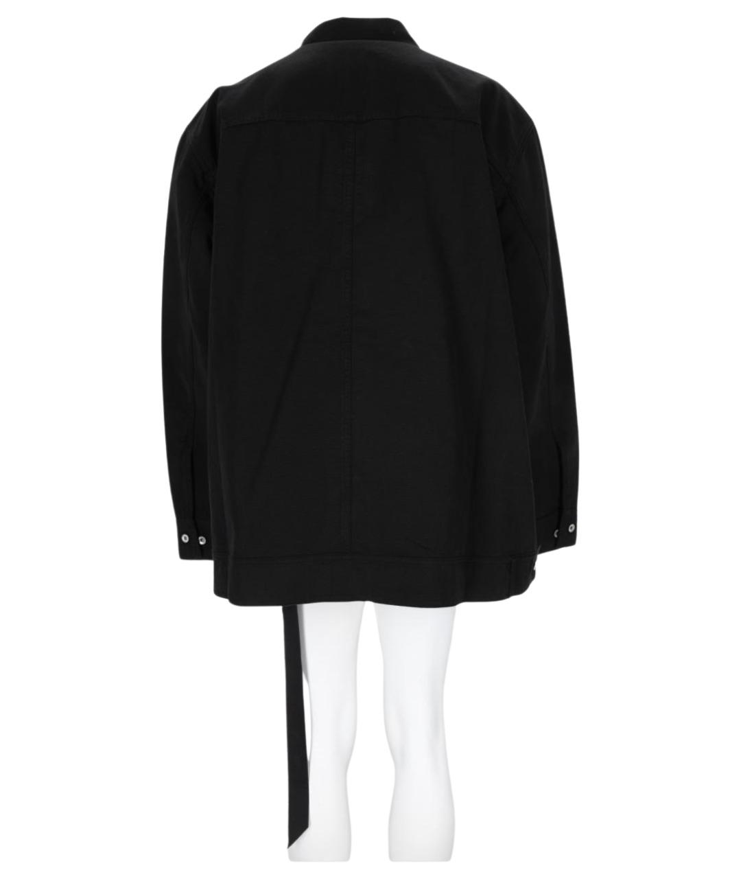 RICK OWENS DRKSHDW Черная хлопковая куртка, фото 2