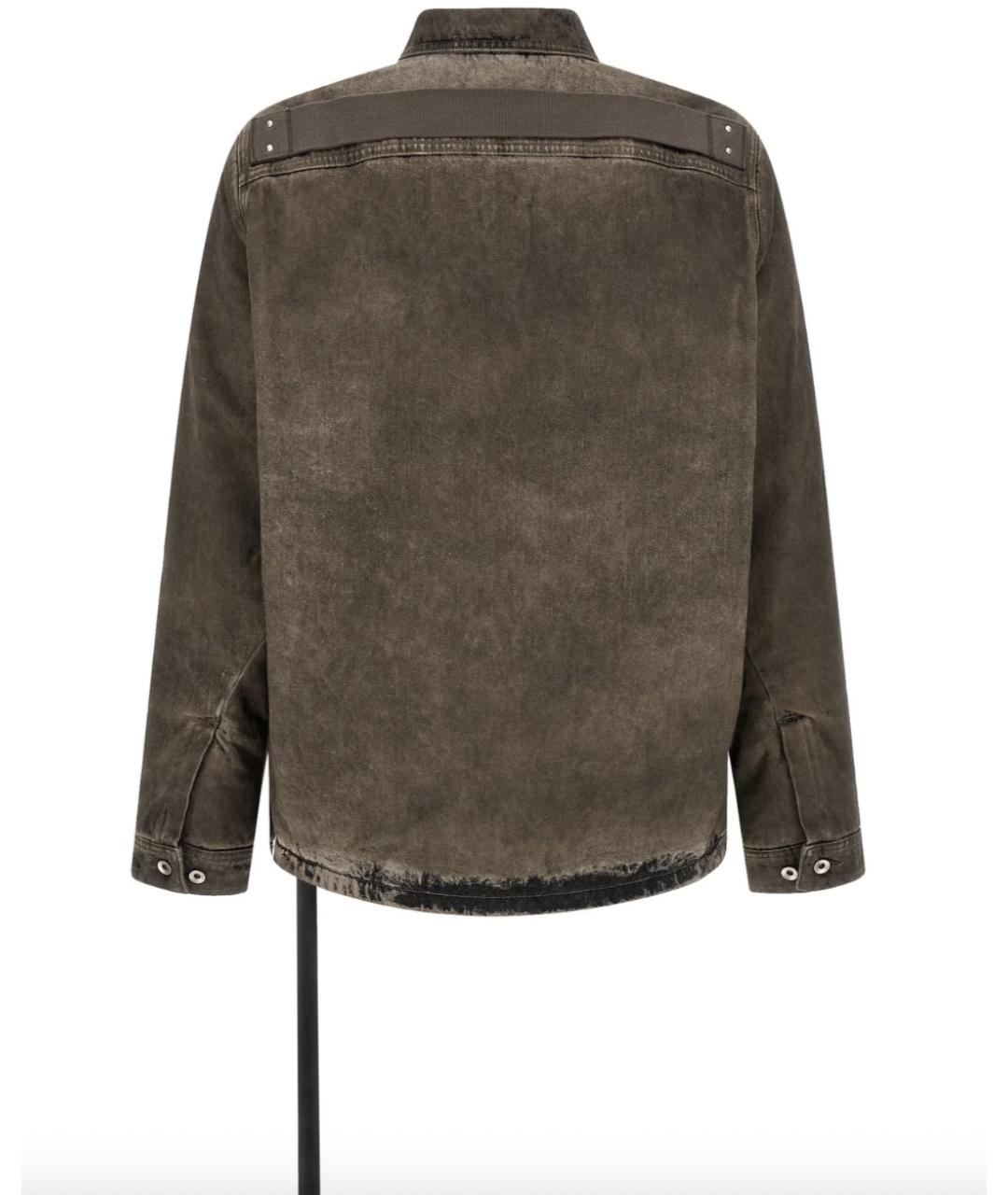 RICK OWENS DRKSHDW Серая хлопковая куртка, фото 2