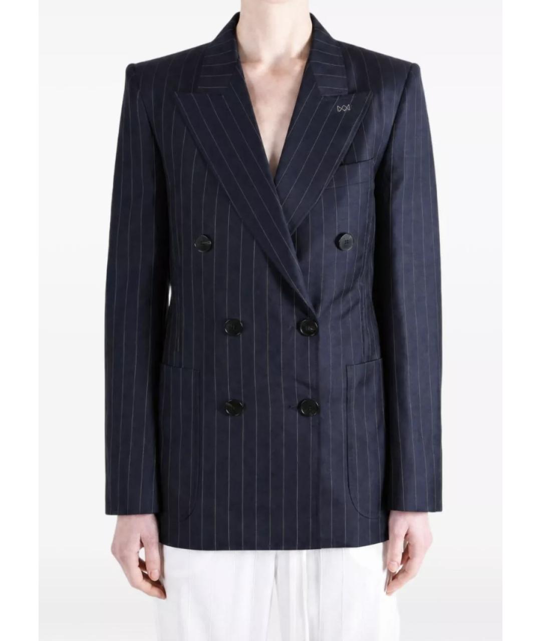 GIVENCHY Темно-синяя шерстяная куртка, фото 4