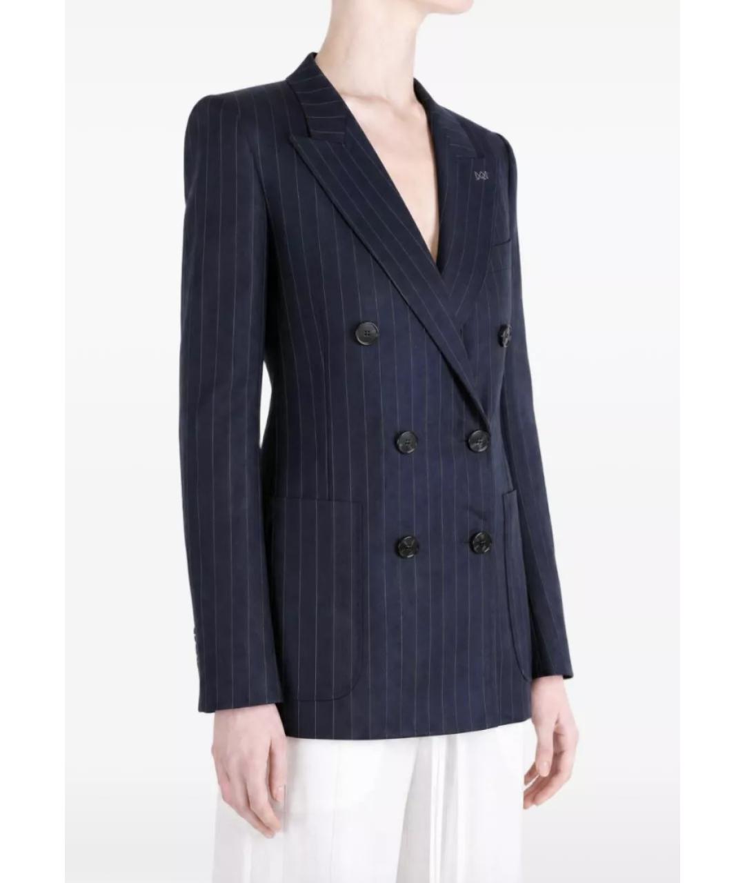 GIVENCHY Темно-синяя шерстяная куртка, фото 2