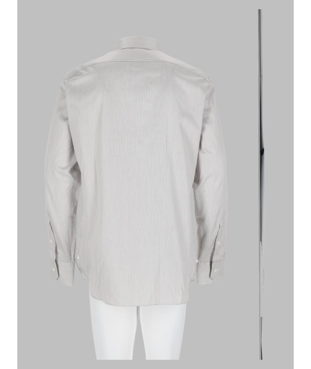 ZEGNA Белая хлопковая кэжуал рубашка, фото 2