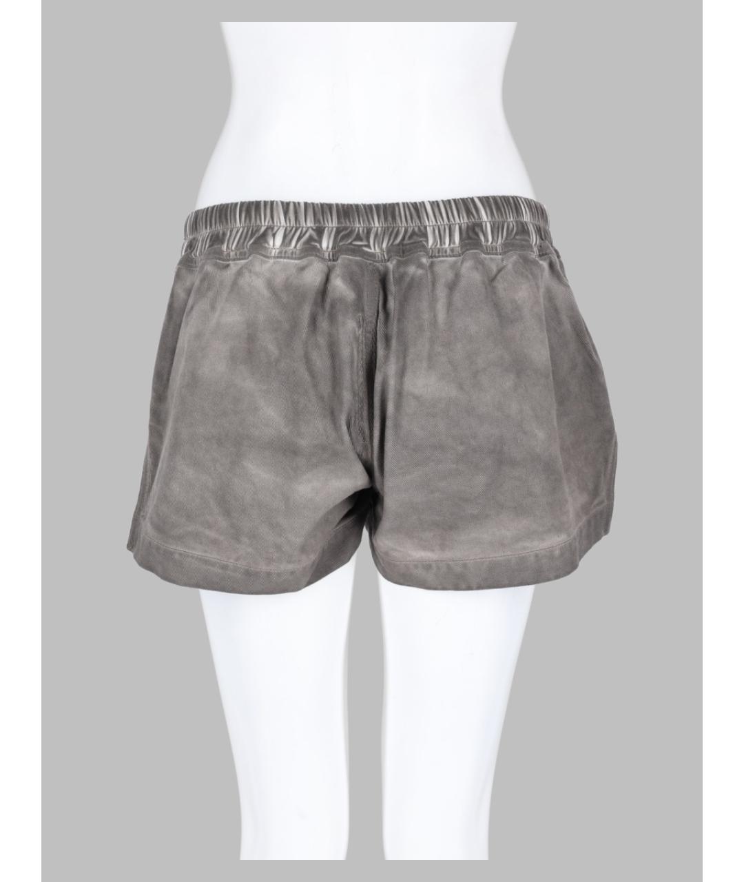 RICK OWENS DRKSHDW Антрацитовые хлопковые шорты, фото 2