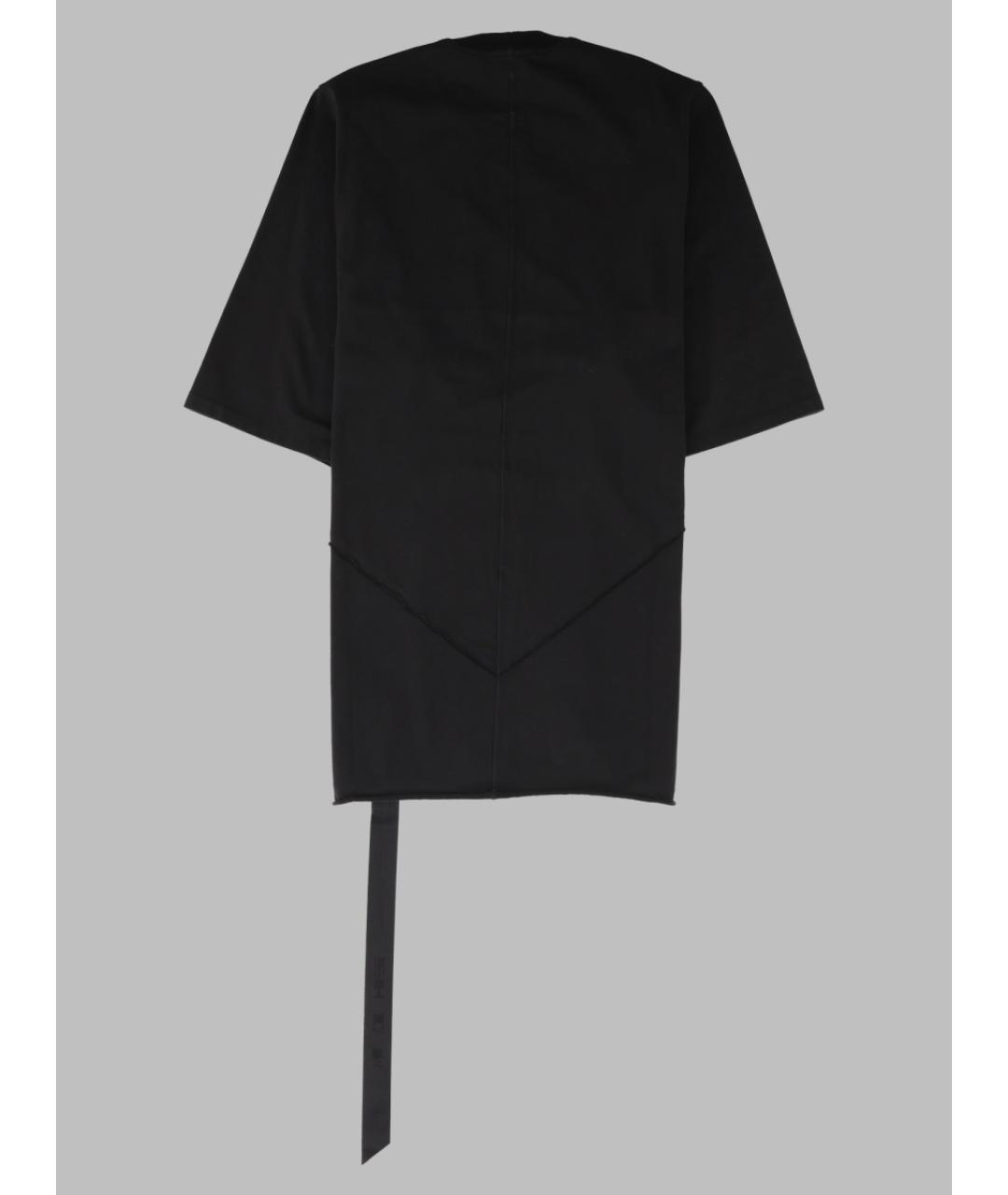 RICK OWENS DRKSHDW Черная хлопковая футболка, фото 2