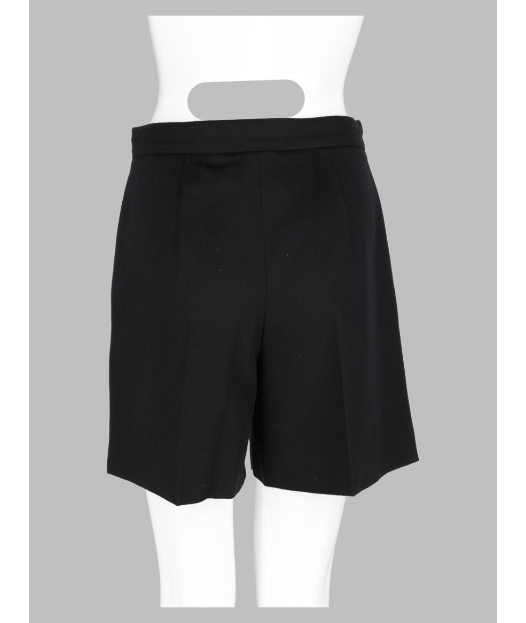 MAX MARA Черные шерстяные шорты, фото 2