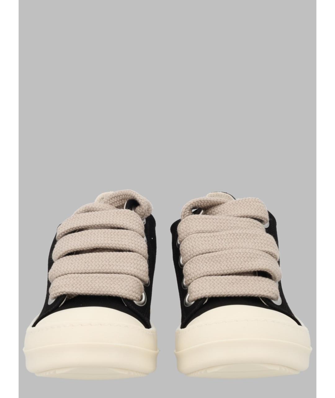RICK OWENS DRKSHDW Черные текстильные кеды, фото 2