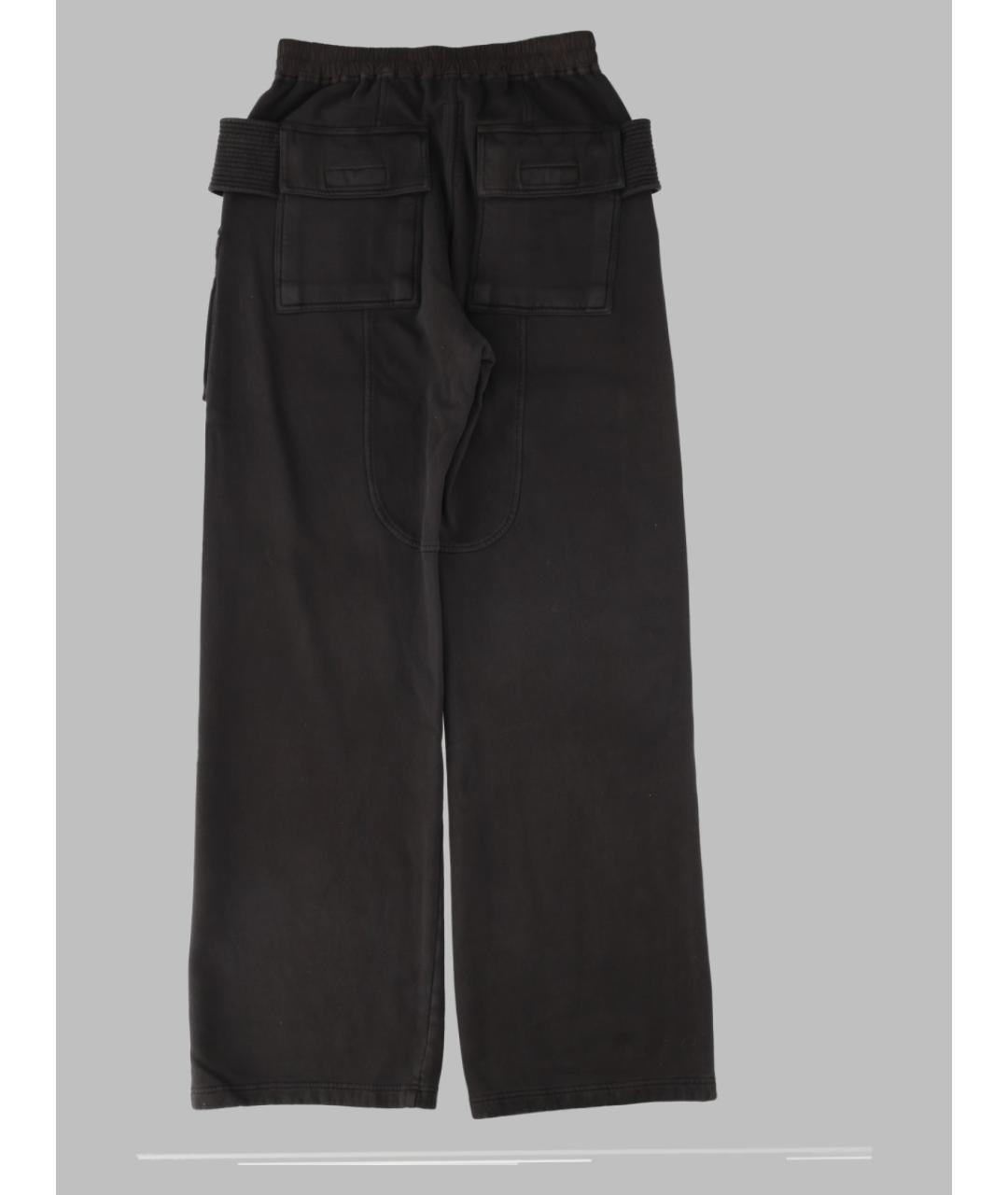 RICK OWENS DRKSHDW Черные хлопковые повседневные брюки, фото 2