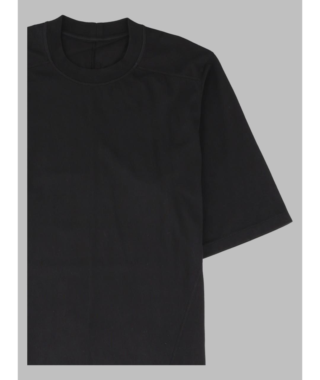 RICK OWENS DRKSHDW Черная хлопковая футболка, фото 2