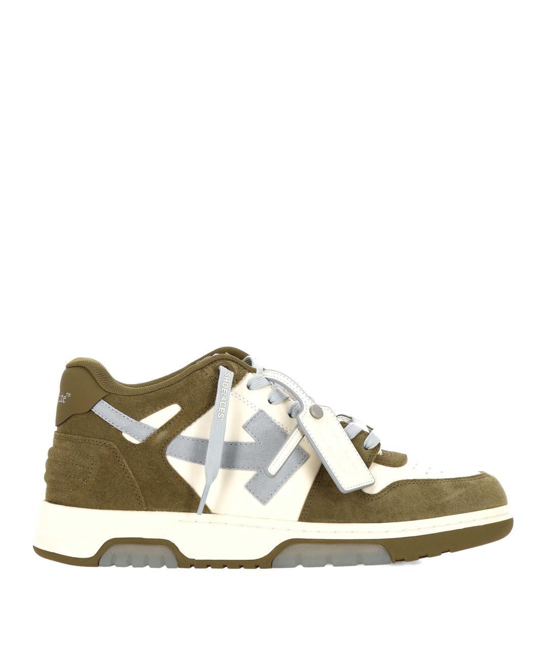 OFF-WHITE Мульти кожаные низкие кроссовки / кеды, фото 1