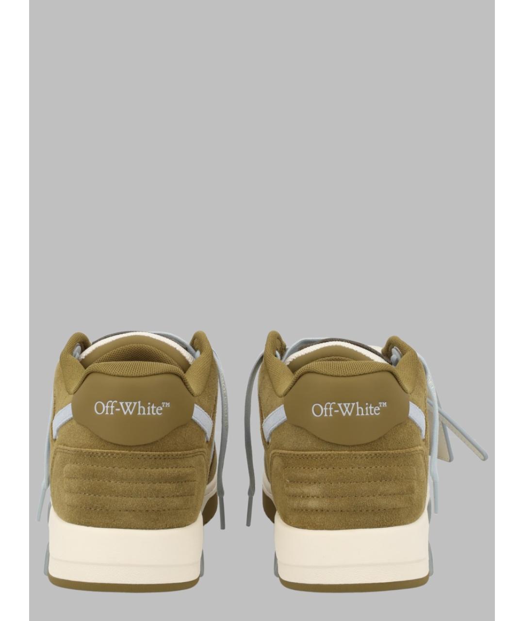 OFF-WHITE Мульти кожаные низкие кроссовки / кеды, фото 3